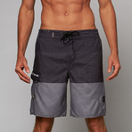 Colorblock 9" Swimshort // Charcoal (S)