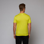 Slim Fit T-Shirt // Lime + Military Green (S)