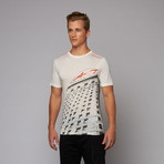 Slim Fit T-Shirt // White + Dark Grey (XL)