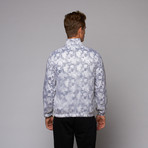 Slim Fit Woven Jacket // White Camo (M)