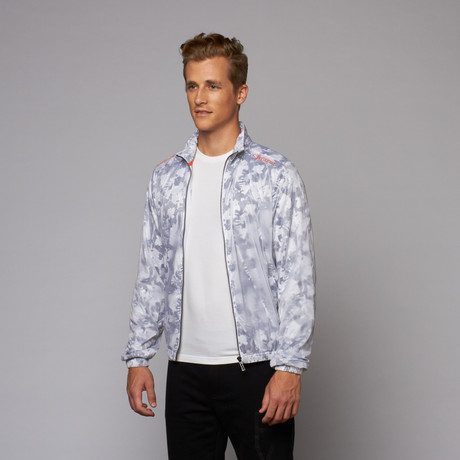 Slim Fit Woven Jacket // White Camo (S)
