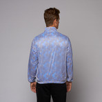 Slim Fit Woven Jacket // Royal Blue Camo (M)