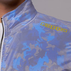 Slim Fit Woven Jacket // Royal Blue Camo (M)