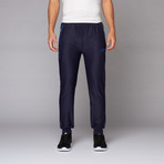 Slim Fit Brushed Pant // Blue Marine (XL)