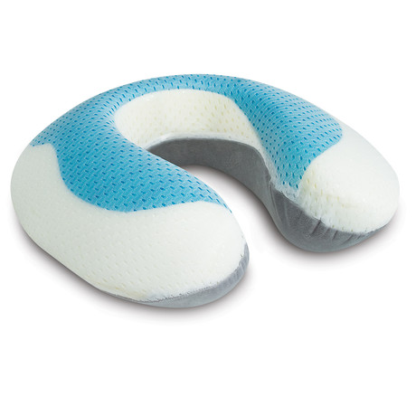 Arctic Sleep Cool-Gel Pad Memory Foam U-shaped Neck Pillow