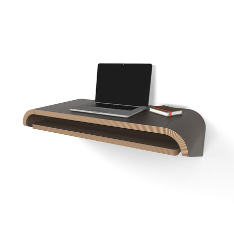 Minimal Wall Desk // Walnut (Large)