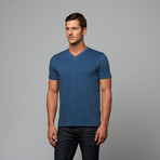 Signature V-Neck Tee // Teal (L)