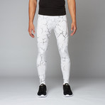 Radcliff Printed Legging // White (M)