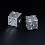 Forge Solid Dice Set // Magnesium + Tungsten