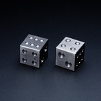 Forge Solid Dice Set // Magnesium + Tungsten