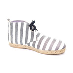 Lille Striped Canvas Espadrille Boot // Navy (Euro: 43)