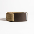 Charcoal Buckle + Tan Belt // Tan Stitch (30)