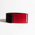 Red Buckle + Black Belt // Red Stitch (30)