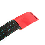 Red Buckle + Black Belt // Blue Stitch (30)