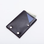 Hammer Riveted Front Pocket Wallet (Dark Brown)