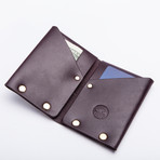 Hammer Riveted Wallet (Dark Brown)