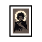 Jimi Hendrix // Framed Print (16"L x 20"H)