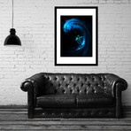 Space Surfing // Framed Print (16"L x 20"H)