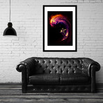 Space Surfing II // Framed Print (16"L x 20"H)