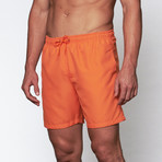 Boardies // Solid Mid-Length Short // Orange (S)