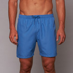 Boardies // Solid Mid-Length Short // Mid Blue (M)