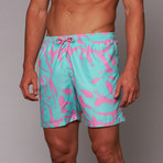 Strokes Mid-Length Short // Blue (M)