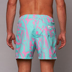Strokes Mid-Length Short // Blue (M)