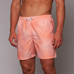 Boardies // Ging Lights Mid-Length Short // Peach (M)