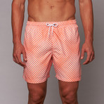 Boardies // Ging Lights Mid-Length Short // Peach (M)