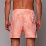 Boardies // Ging Lights Mid-Length Short // Peach (M)