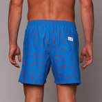 Saved Mid-Length Short // Blue + Red (M)