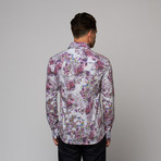 Flower Print Shirt // Lilac (XL)