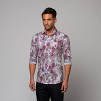 Flower Print Shirt // Lilac (XL)