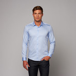 Cotton Button-Up Shirt // Light Blue (S)