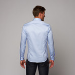 Cotton Button-Up Shirt // Light Blue (S)