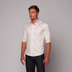 Cotton Button-Up Shirt // Light Pink (S)