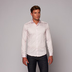 Cotton Button-Up Shirt // Light Pink (S)