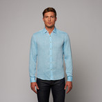 Pure Linen Shirt // Turquoise (S)