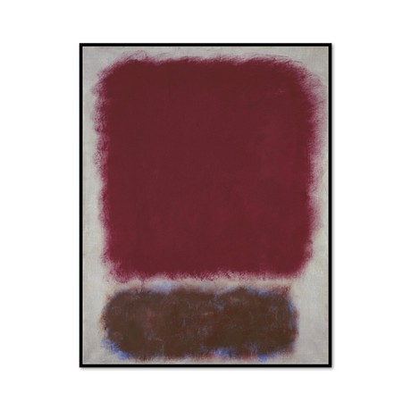 Untitled (Red over Brown) 1967 (12.25"W x 15.75"H)