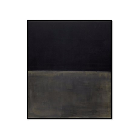 Untitled (Black on Gray) 1969-70 (12.25"W x 14.2"H)
