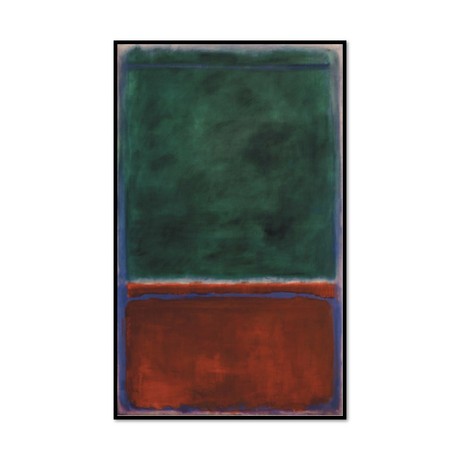 Green and Maroon 1953 (9.9"W x 16.25"H)