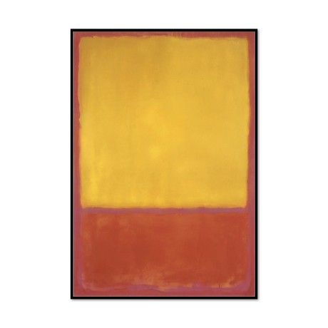 Ochre and Red on Red 1954 (11.2"W x 16.25"H)