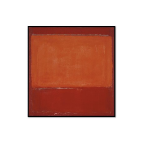 Orange and Red on Red 1957 (12.25"W x 12.75"H)
