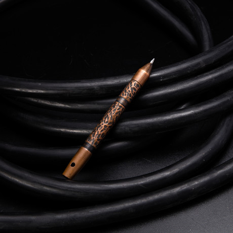 Copper Pen + Leather Sheath