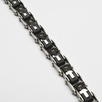 Stainless Steel Cross Link Bracelet