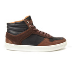 Conrad High-Top Sneaker // Black + Brown (US: 12)