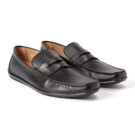 Neil Perforated Loafer // Black (US: 8)
