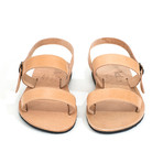Andros Double Strap Leather Sandal // Natural (Euro: 41)