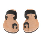 Sifnos Single Toe Strap Leather Sandal // Black (Euro: 44)