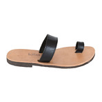 Sifnos Single Toe Strap Leather Sandal // Black (Euro: 44)